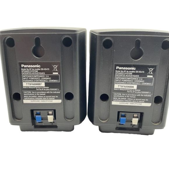 2 Panasonic Surround Sound Speakers TT9FA006886 *read* - Picture 3 of 5